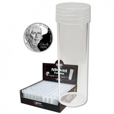 (10) BCW COIN TUBES - NICKEL