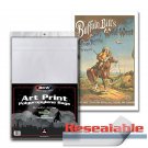100 BCW 11x17 Art Print Bags / Sleeves - Resealable - Acid Free - 2 Mil Poly Bag 100 BCW 11x17 Art Print Bags / Sleeves - Resealable - Acid Free - 2 Mil Poly Bag