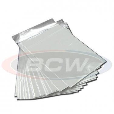 50 BCW Premade Silver Age Comic Book Poly Bags and Acid Free Backer Boards