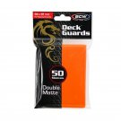 1 Case (6,000) BCW GAMING DECK GUARD (SLEEVES) - MATTE - ORANGE