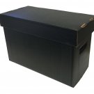 Case (10) BCW SHORT COMIC STORAGE BOX - PLASTIC - BLACK