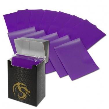 1 Case BCW GAMING DECK GUARD (SLEEVES) - MATTE - PURPLE (2,880 Sleeves 36 Boxes)