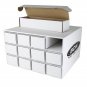 1x BCW Card House with 12x 800 Count Corrugated Cardboard Storage Boxes