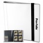 1 case (12) BCW GAMING PRO-FOLIO 4-POCKET ALBUM - WHITE