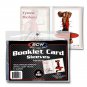 1 Case 500 BCW BOOKLET CARD SLEEVES 5 3/8" x 3 11/16"