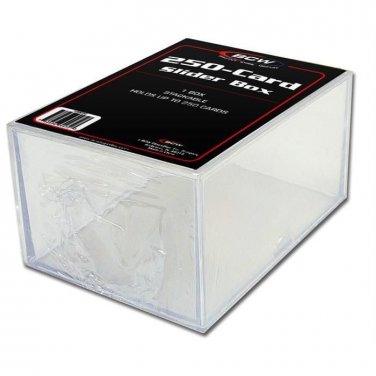 (25 Boxes) BCW 2 PIECE SLIDER BOXES - 250 COUNT
