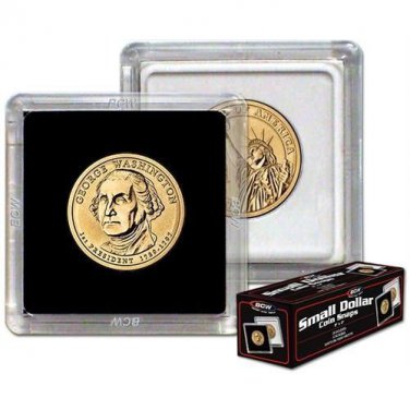 (200) BCW (2 x 2) COIN SNAPS - SMALL DOLLAR - BLACK