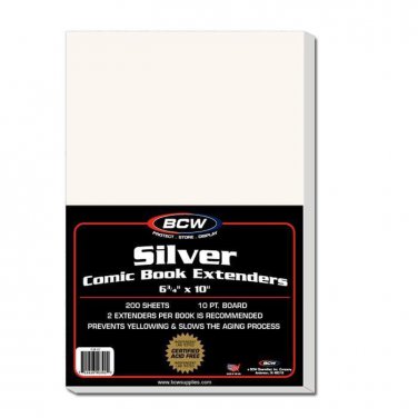 600 BCW SILVER COMIC EXTENDERS