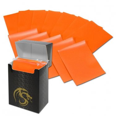 1 Case BCW GAMING DECK GUARD (SLEEVES) - MATTE - ORANGE (2,880 Sleeves 36 Boxes)