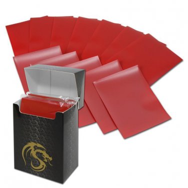 1 Case BCW GAMING DECK GUARD (SLEEVES) - MATTE - RED (2,880 Sleeves 36 Boxes)
