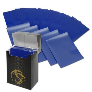 1 Case BCW GAMING DECK GUARD (SLEEVES) - MATTE - BLUE (2,880 Sleeves 36 Boxes)