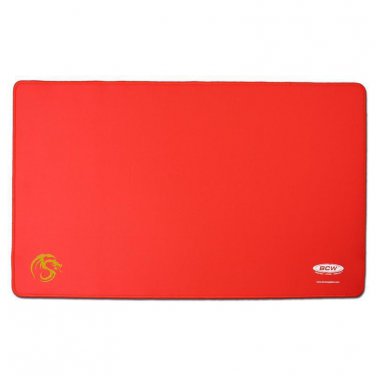 Case (10) BCW PLAYMATS WITH STITCHED EDGING - RED
