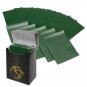 1 Case BCW GAMING DECK GUARD (SLEEVES) - MATTE - GREEN  (2,880 Sleeves 36 Boxes)