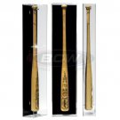 1x BCW Acrylic Vertical BaseBall Bat Display - Black Back - Gold Risers 1x BCW Acrylic Vertical BaseBall Bat Display - Black Back - Gold Risers