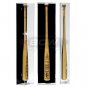 1x BCW Acrylic Vertical BaseBall Bat Display - Black Back - Gold Risers