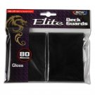 6 packs (480) BCW DECK GUARD - ELITE - GLOSSY - BLACK