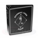 BCW 3" ALBUM - BASEBALL - BLACK - Heavy Duty D-ring Binder BCW 3" ALBUM - BASEBALL - BLACK - Heavy Duty D-ring Binder