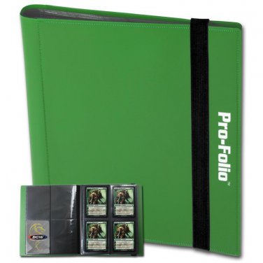 BCW GAMING PRO-FOLIO 4-POCKET ALBUM - GREEN