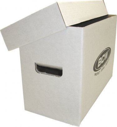 (1) BCW SHORT COMIC STORAGE BOX - PLASTIC - WHITE