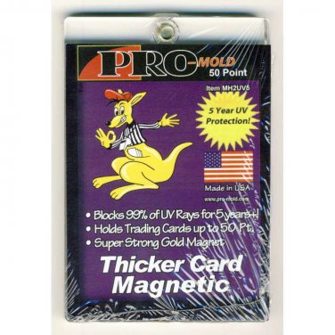 10x Pro Mold MH2UV5 Thicker 50 Pt Magnetic Card Holder (5 Year UV Protection)