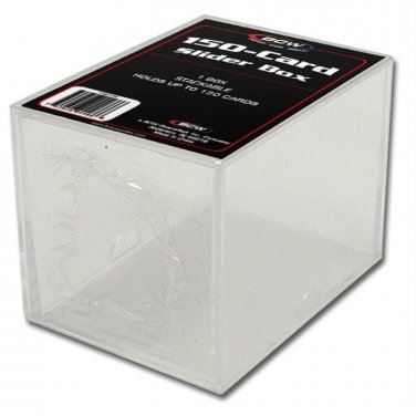 (5 boxes) BCW 2 PIECE SLIDER BOXES - 150 COUNT