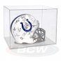 1x Ball Qube Football Helmet Holder Display - Durable Crystal Polystyrene w/ UV