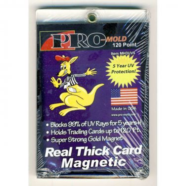3x Pro Mold MH3UV5 Real Thick 120 Pt Magnetic Card Holder (5 Year UV Protection)