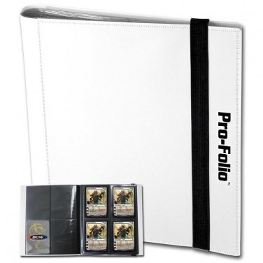 BCW GAMING PRO-FOLIO 4-POCKET ALBUM - WHITE