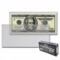 (100) BCW DELUXE CURRENCY HOLDER - REGULAR BILL