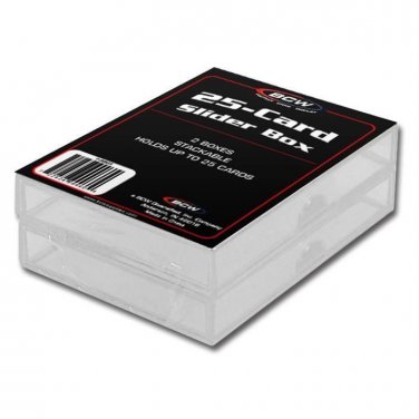 (1 pack) BCW 2 PIECE SLIDER BOX - 25 COUNT