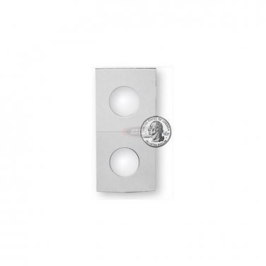 2 Bundles (200 Flips) BCW PAPER FLIPS 2X2 Storage - QUARTER 24.3 mm