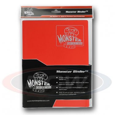 MONSTER PROTECTORS 9-POCKET - MATTE RED