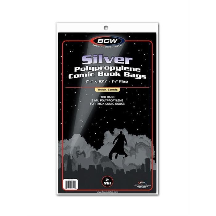 200 BCW Silver Age Comic THICK Bags and Backing Boards AcidFree