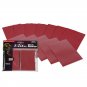 1 PACK (80) BCW DECK GUARD - ELITE - GLOSSY - RED