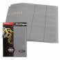 10 BCW GAMING SIDE LOADING 18-POCKET PRO BINDER PAGES - MTG - GRAY (GREY)