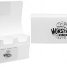 1x TRIPLE DECK BOX - MATTE WHITE - Magnetic Lock - Brand: MONSTER PROTECTORS 1x TRIPLE DECK BOX - MATTE WHITE - Magnetic Lock - Brand: MONSTER PROTECTORS
