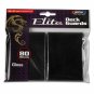 1 PACK (80) BCW DECK GUARD - ELITE - GLOSSY - BLACK