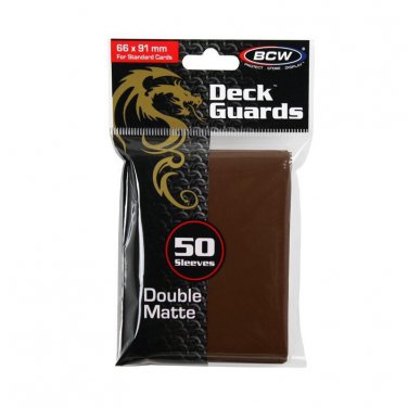 200 BCW GAMING DECK GUARD (SLEEVES) - MATTE - BROWN