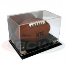 1x BCW Acrylic Football Display - UV Protected/Mirrored Back/Gold Risers 1x BCW Acrylic Football Display - UV Protected/Mirrored Back/Gold Risers