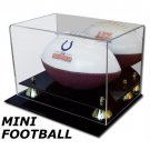 1x BCW Acrylic Mini Football Display - UV Protected/Mirrored Back/Gold Risers 1x BCW Acrylic Mini Football Display - UV Protected/Mirrored Back/Gold Risers