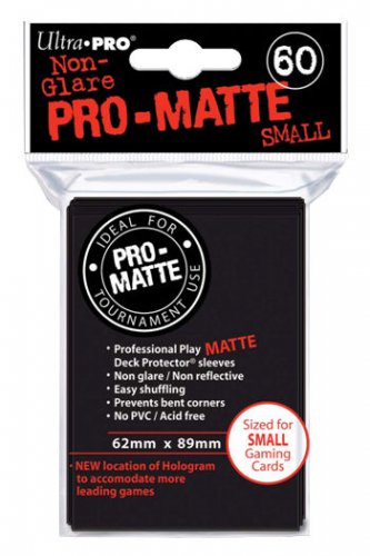 60 Ultra PRO - Small Size- BLACK Pro Matte Sleeves - Trading/Gaming Cards