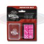 Pack of 6 PINK six sided Dice with Pocket Carrying Case 16mm Monster Protectors