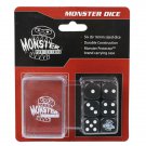 Pack of 6 BLACK six sided Dice with Pocket Carrying Case 16mm Monster Protectors Pack of 6 BLACK six sided Dice with Pocket Carrying Case 16mm Monster Protectors