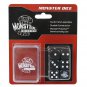 Pack of 6 BLACK six sided Dice with Pocket Carrying Case 16mm Monster Protectors