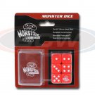 Pack of 6 RED six sided Dice with Pocket Carrying Case 16mm Monster Protectors Pack of 6 RED six sided Dice with Pocket Carrying Case 16mm Monster Protectors