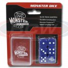 Pack of 6 BLUE six sided Dice with Pocket Carrying Case 16mm Monster Protectors Pack of 6 BLUE six sided Dice with Pocket Carrying Case 16mm Monster Protectors