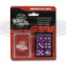 Pack of 6 PURPLE six sided Dice wit Pocket Carrying Case 16mm Monster Protectors