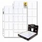 (100) BCW PRO 20-POCKET TOBACCO PAGE Binder Page