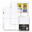 Pack of 20 BCW PRO 6-POCKET BINDER PAGES