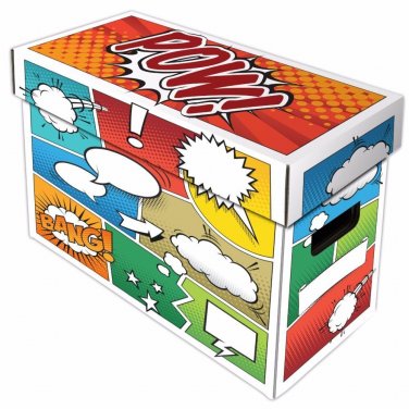 BCW Short Comic Storage Box - Art - POW - Holds 150 comics (1-BX-SHORT-ART-POW)